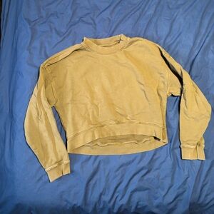 Mate the Label Olive Cropped Sweatshirt